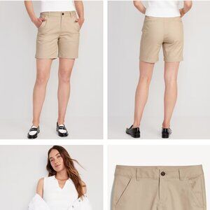 NWT Old Navy High-Waisted Uniform Bermuda Shorts -- 7-inch inseam